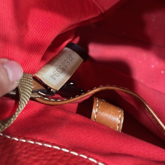 Dooney &. Bourke Red Chealsea Tote Shopper Purse - Picture 13 of 15